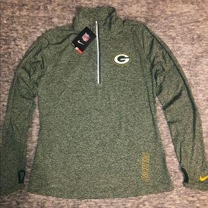 Women’s Nike Green Bay Packers Quarter Zip Jacket